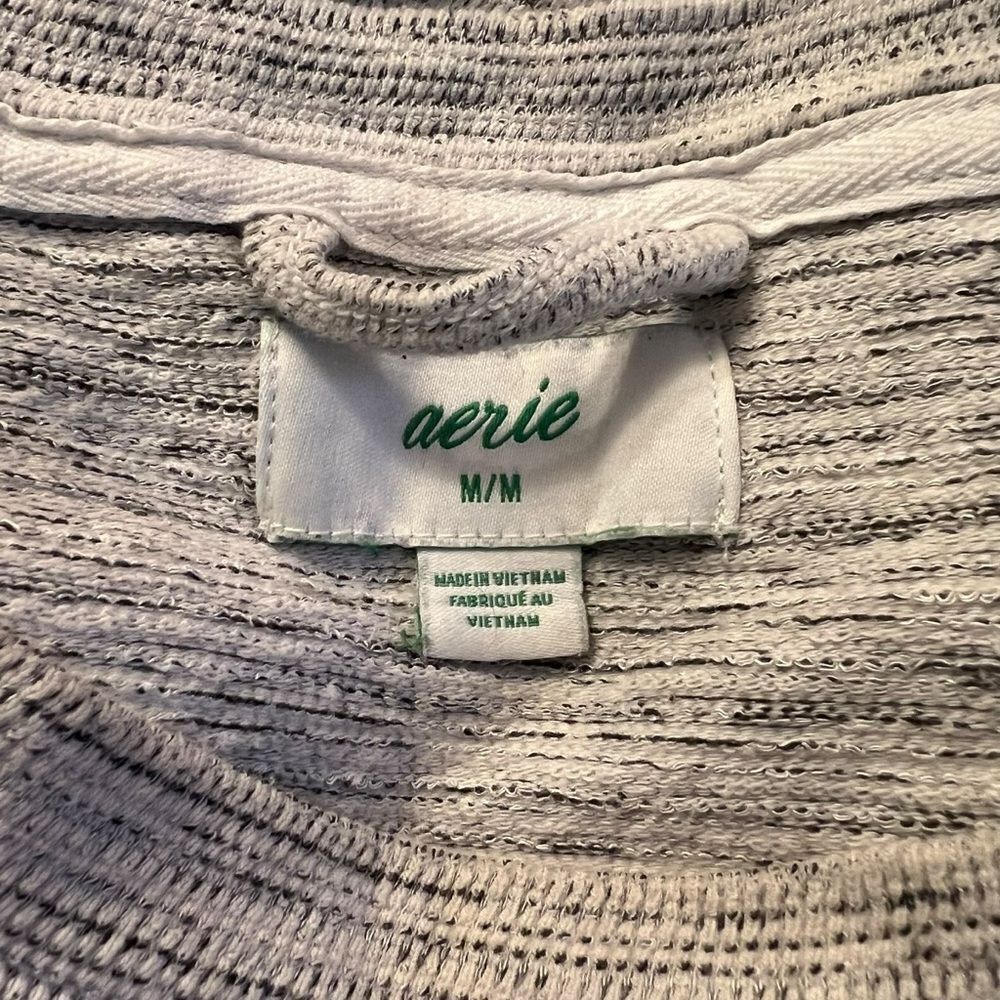 Aerie light Gray crew neck Long Sleeve Sweater - Picture 3 of 10